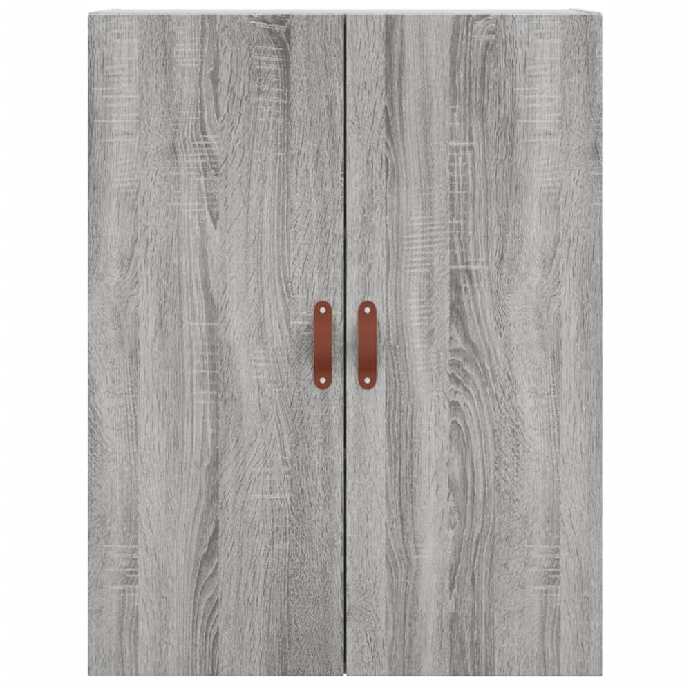 vidaXL 2 Door Grey Sonoma Wall Mounted Cabinet Image 7