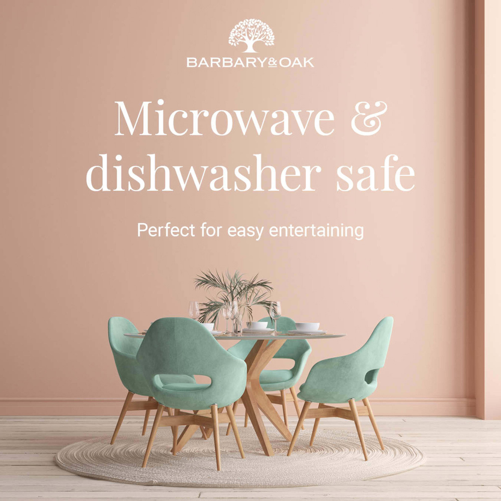 Barbary & Oak Oslo Pink 16 Piece Dinner Set Image 6