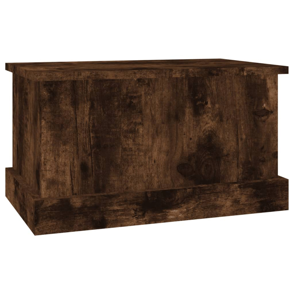 vidaXL Smoked Oak Storage Box with Lift Top Lid Image 5