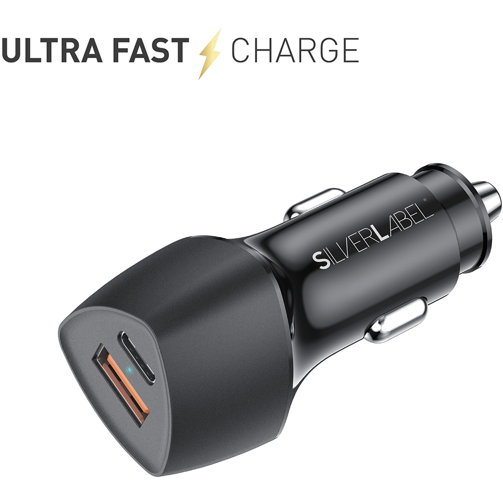 SilverLabel Black Multi-Port Car Charger 33W Image 3