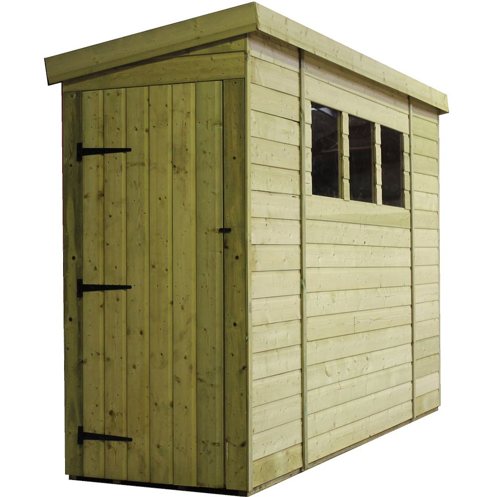 Empire Sheds 2600 14 x 3ft Side Panel Door Tongue and Groove Pent Garden Shed Image 1