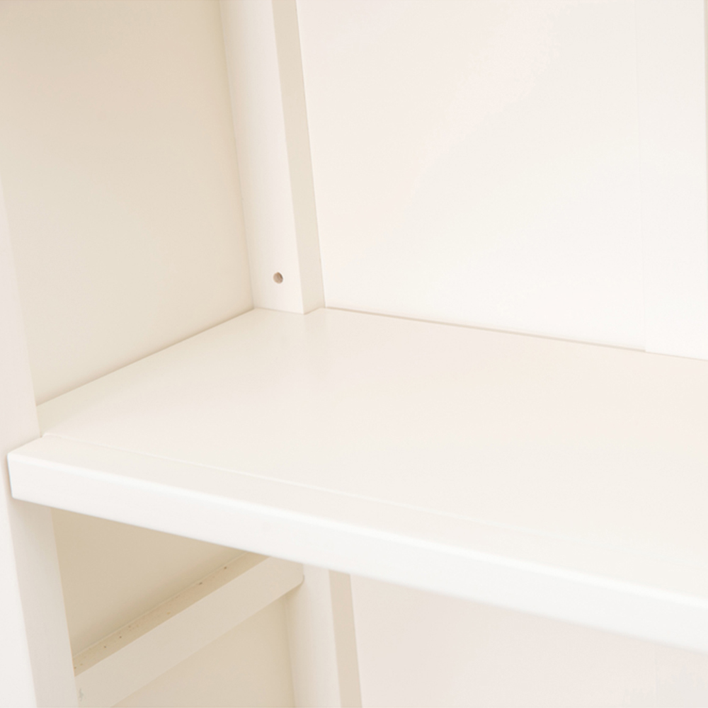 Lovere 5 Shelf Off White Bookcase Image 5