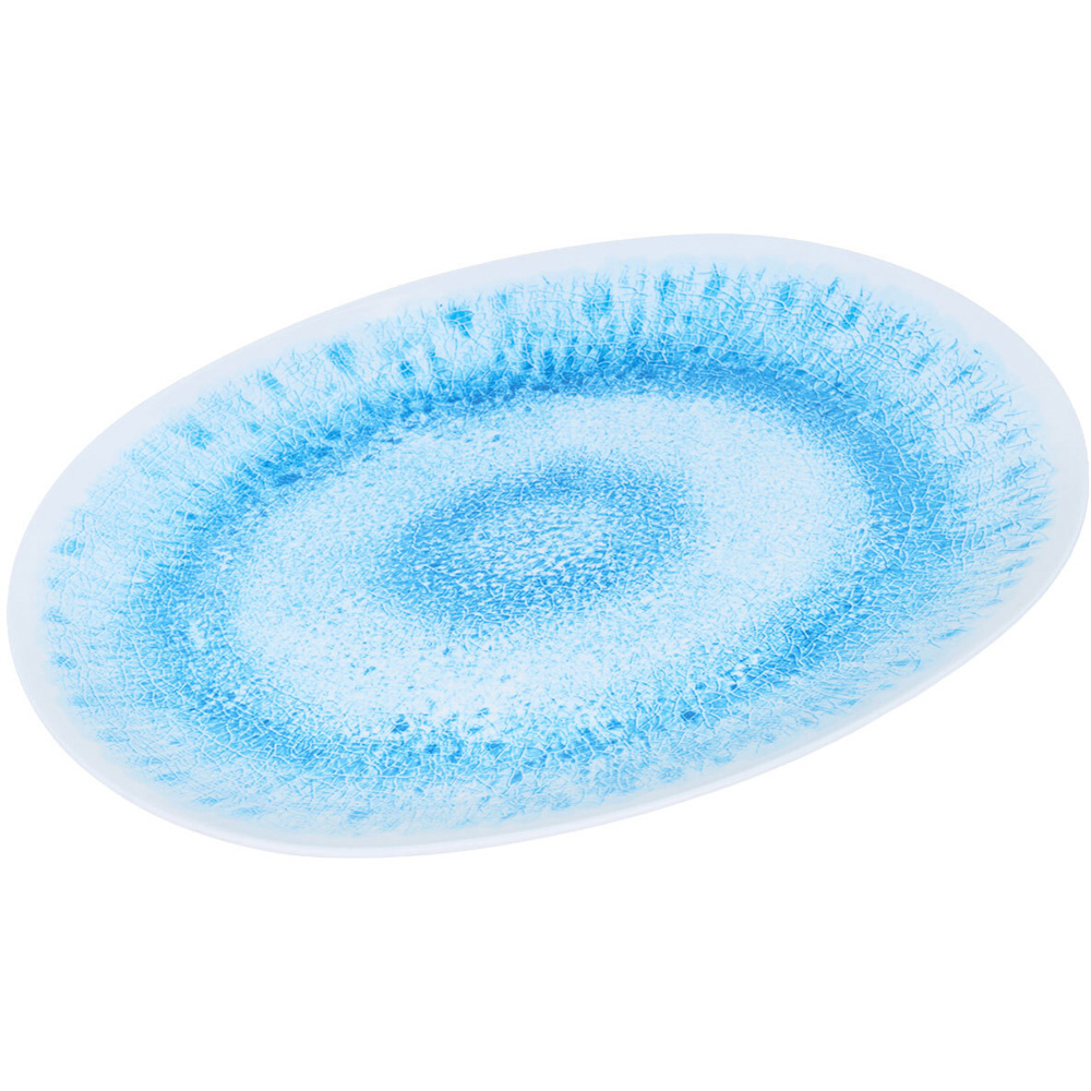 Neptune Oval Serving Platter Blue Image 3