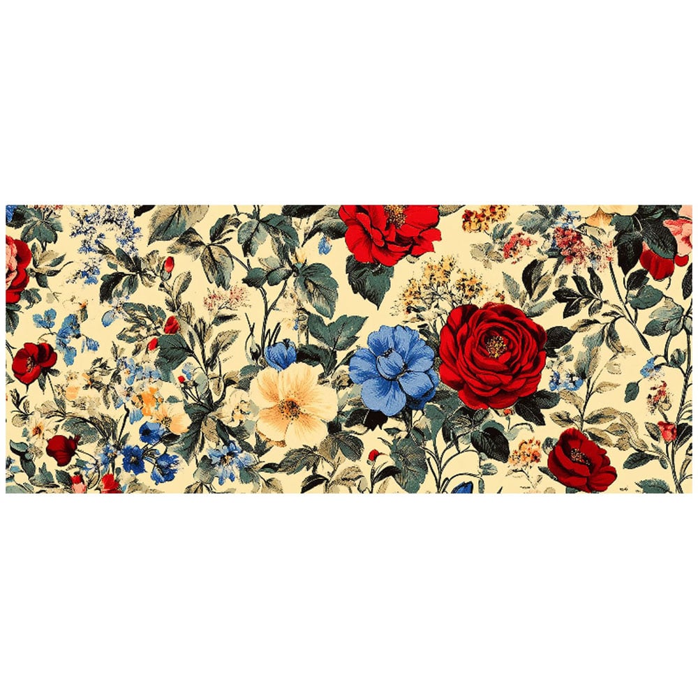 Warren Reed Designer Vintage Roses and Buds Glass Bathroom Splashback 25 x 60cm Image 2
