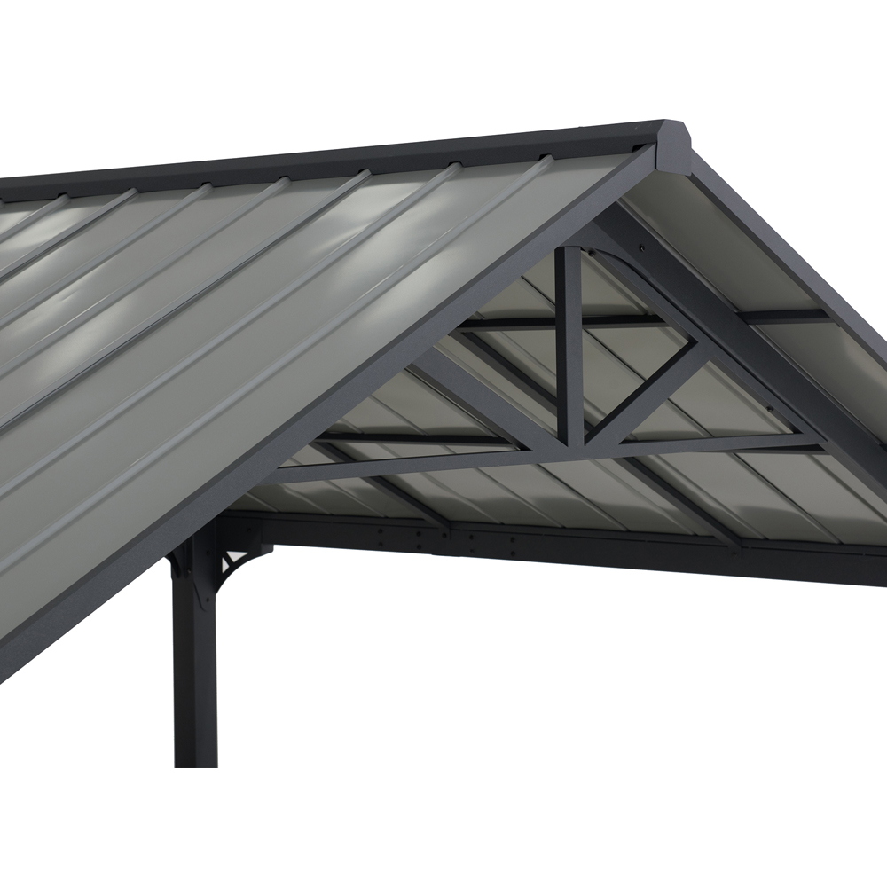 Sunjoy Eiger 3.67 x 6.1m Black Carport Image 6