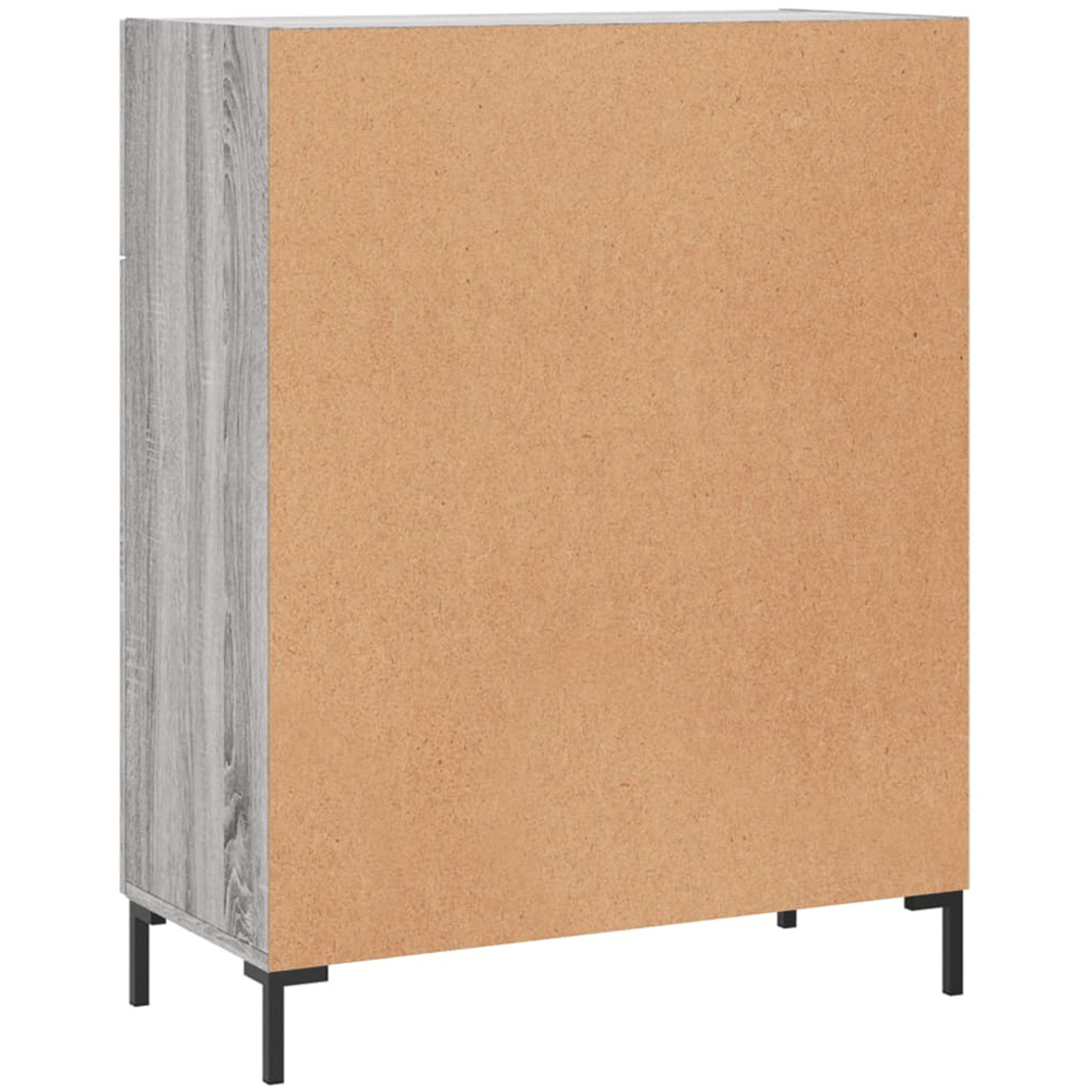 vidaXL 2 Door 2 Drawer Grey Sonoma Wooden Sideboard Image 8