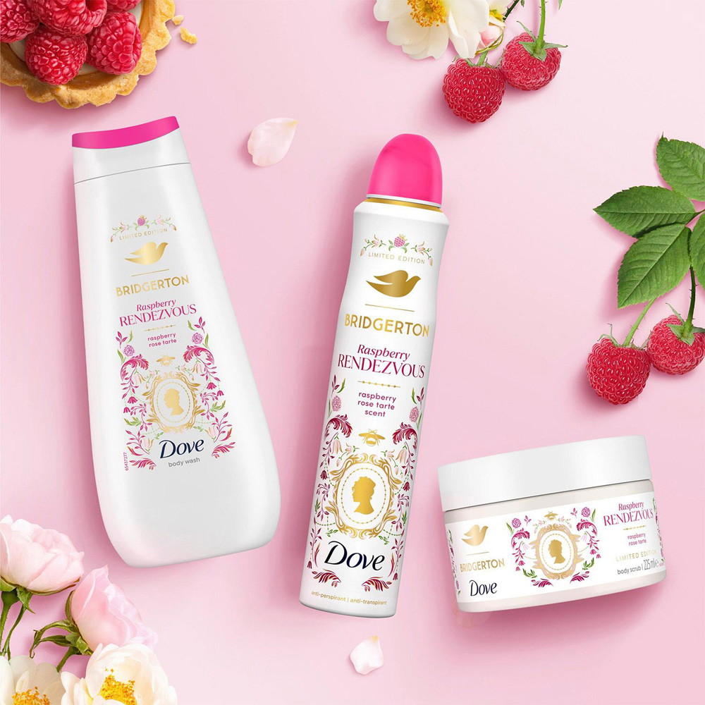 Dove Limited Edition Bridgerton Raspberry Moisturising Body Wash 400ml 6 Pack Image 6