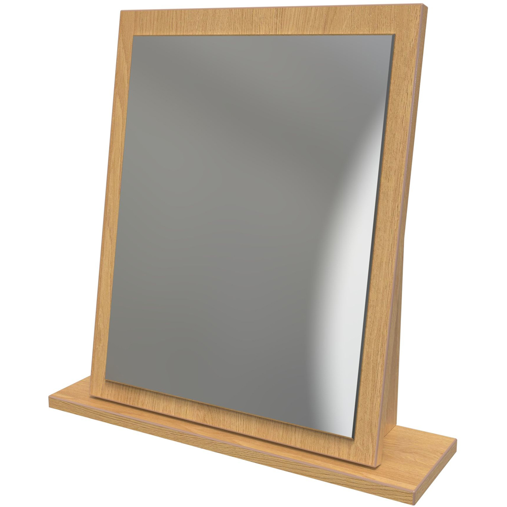 Dorset Modern Oak Mirror Ready Assembled Image 1