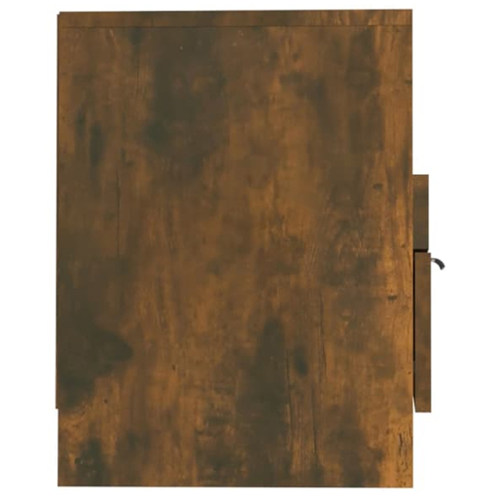 vidaXL 2 Drawer 4 Shelf Smoked Oak TV Cabinet Image 6