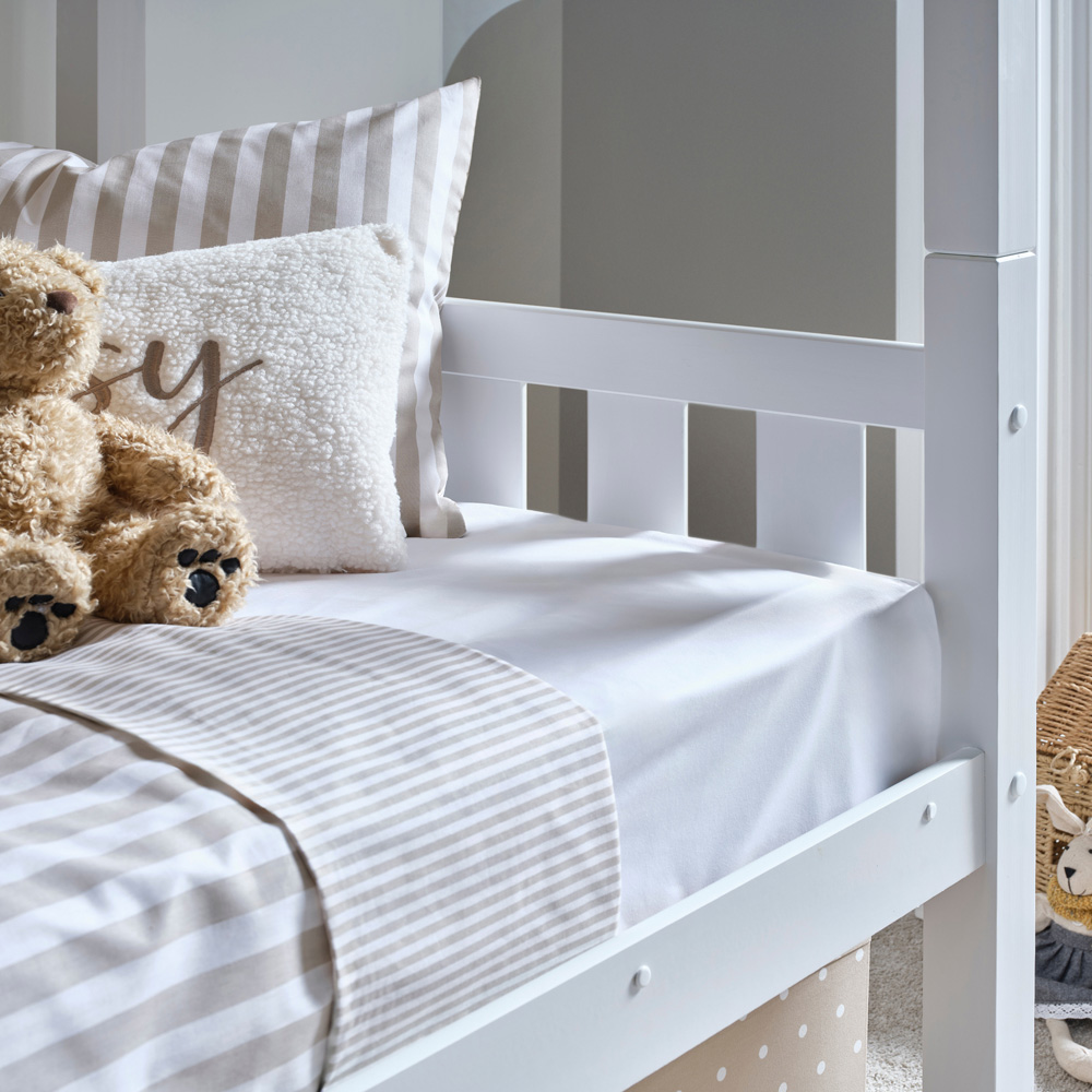 Bedmaster Icon White Wooden Bunk Bed with Spring Mattresses Image 4
