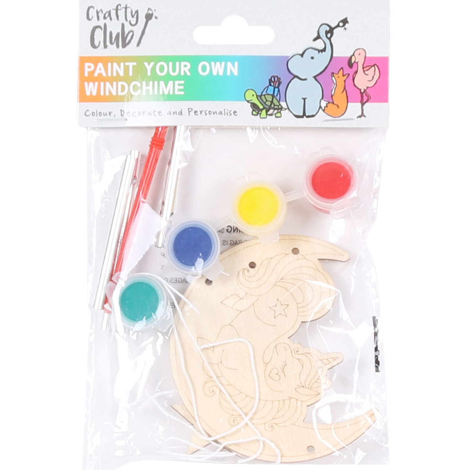 Single Crafty Club Paint Your Own Windchime Kit in Assorted styles Image 3