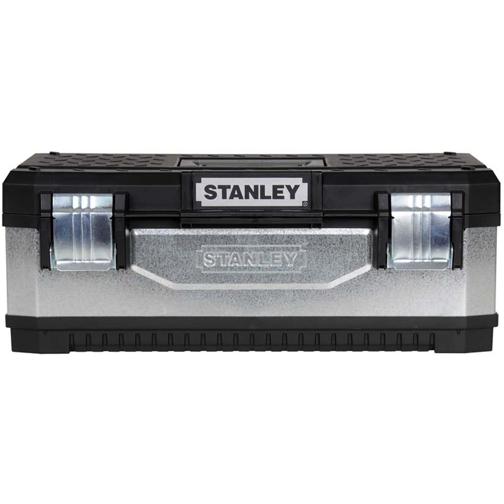 Stanley 23IN  1-95-619 Galvanised Metal Tool Box Image 2