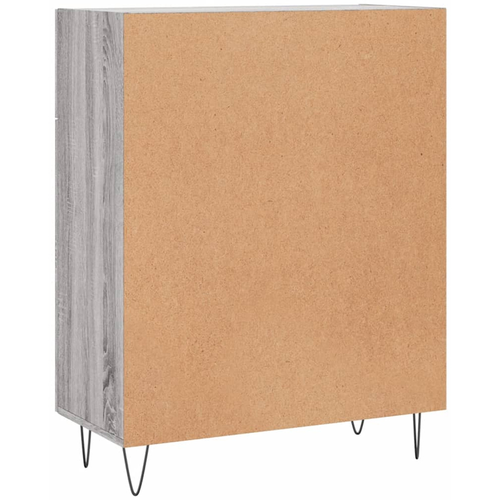 vidaXL 2 Door 2 Drawer Grey Sonoma Sideboard Image 8