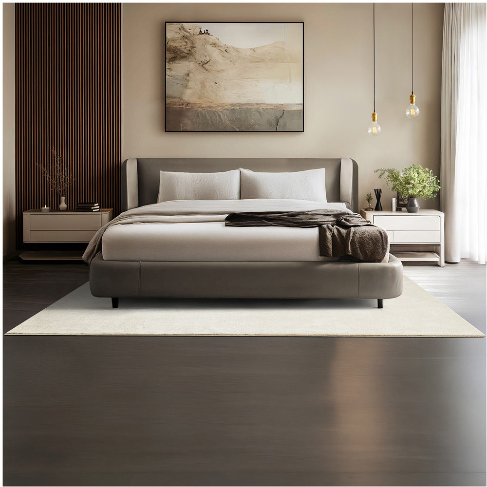 tectake Zonelle Cream Short Pile Ultra Soft Rug 230 x 160cm Image 2