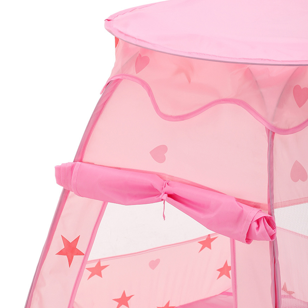 Living and Home Kids Pink Pop Up Dreamy Play Tent Image 4