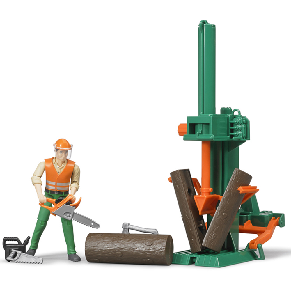 Bruder Kids bworld Forestry with Accessories Playset Model Image 2