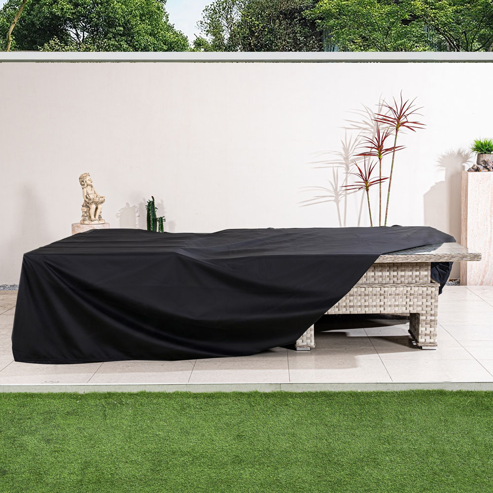 Direct Wicker Black Outdoor Protective Furniture Cover 91 x 249 x 227cm Image 6