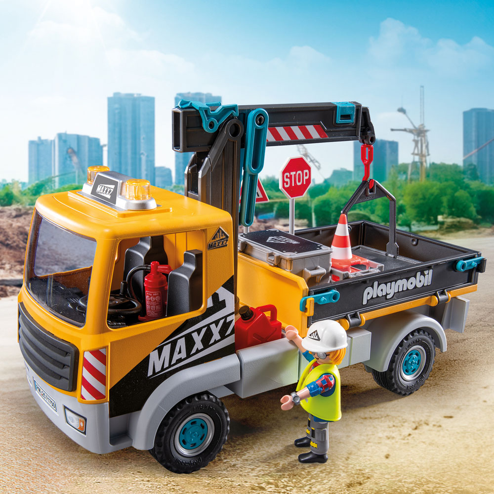 Playmobil Construction Truck with Crane Playset Image 7