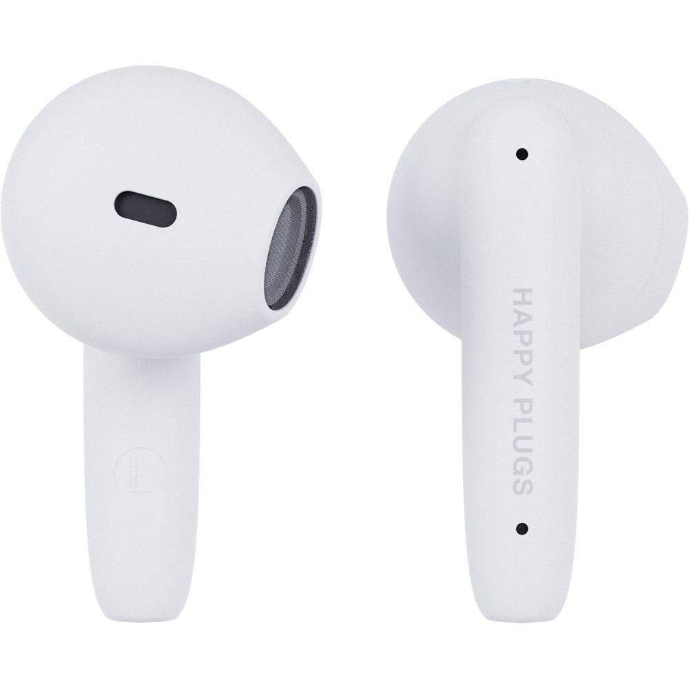 Happy Plugs Joy Lite White Wireless Bluetooth Earbuds Image 4