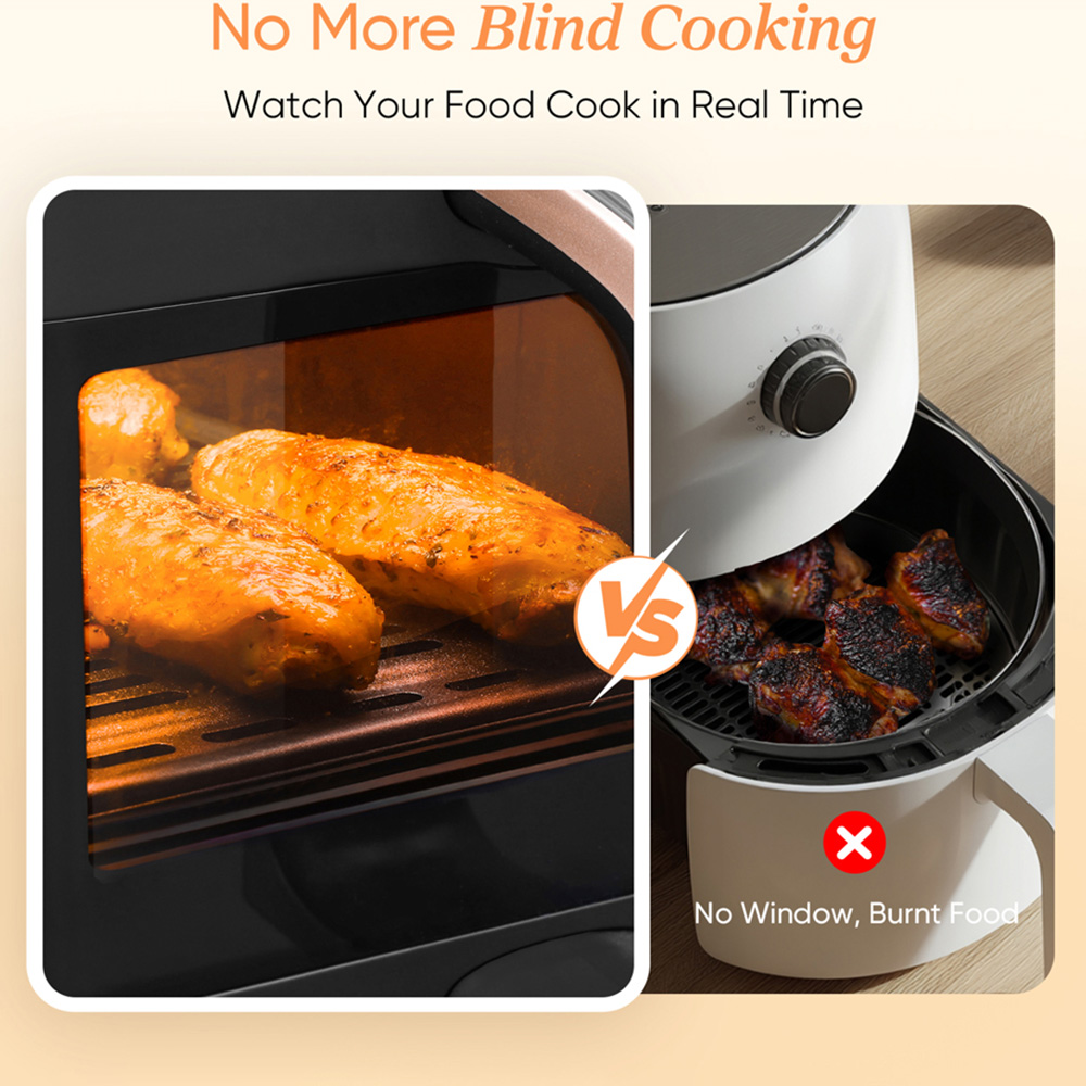 Cosori CAF-R903-AUK Golden Dual Basket 8.5L Air Fryer Image 5