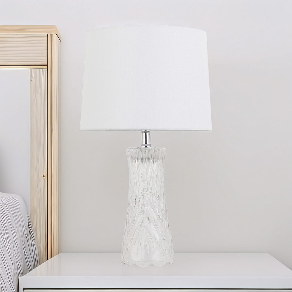White Elise Table Lamp White Image 6