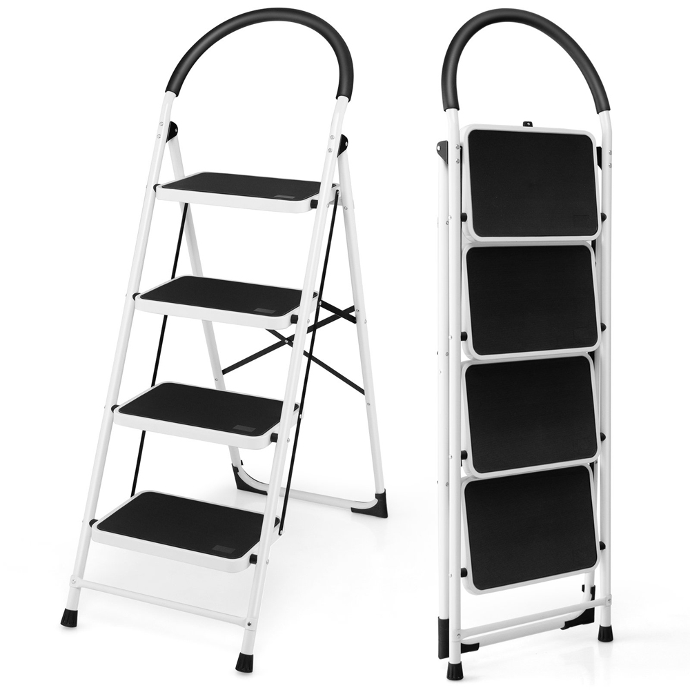Costway 4 Step Foldable Anti Slip Ladder Image 3