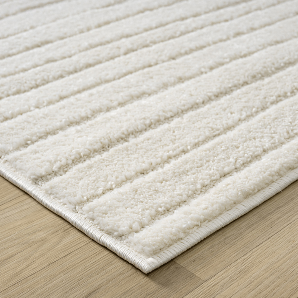 Desire Rugs Aya Cream Embossed Lines Rug 160 x 230cm Image 6
