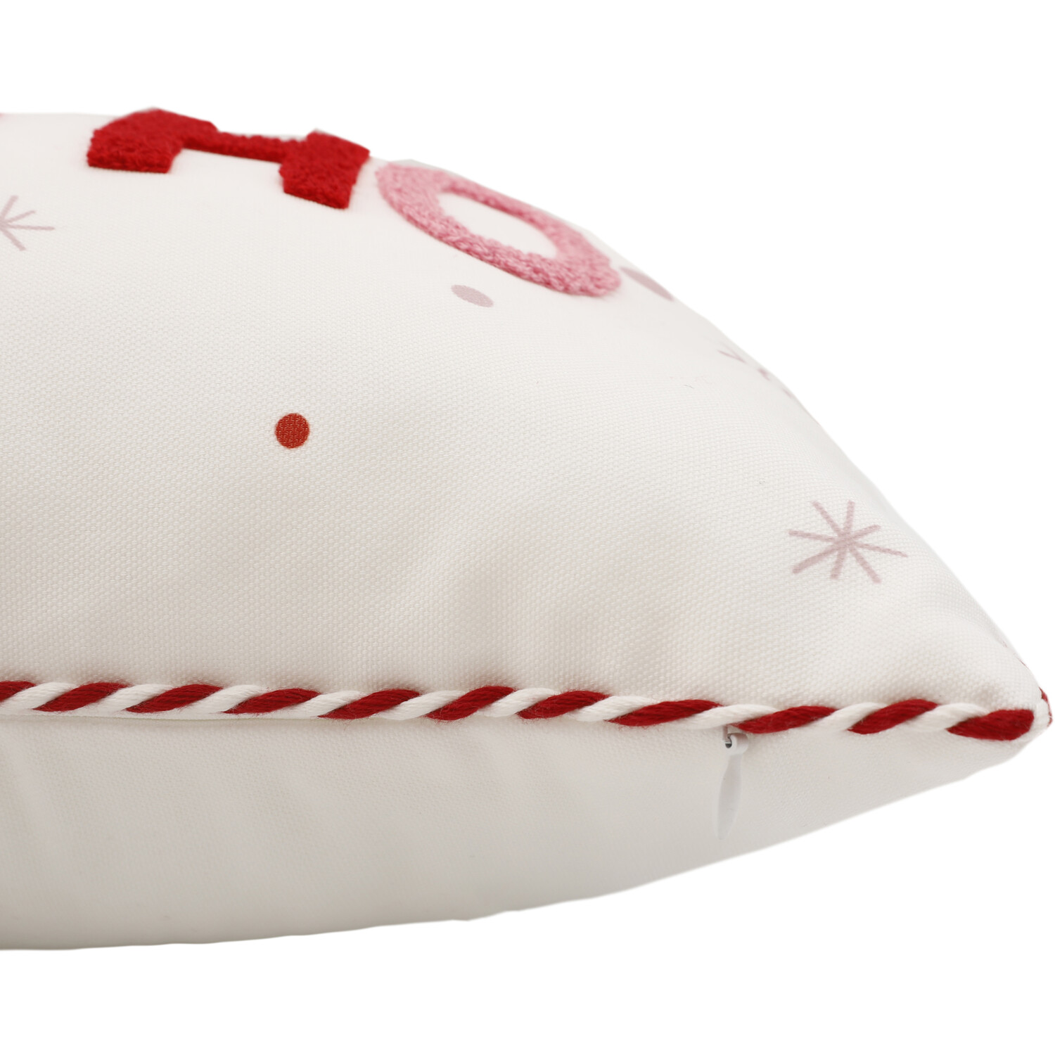 Ho Ho Ho Tufted Cushion - White Image 2