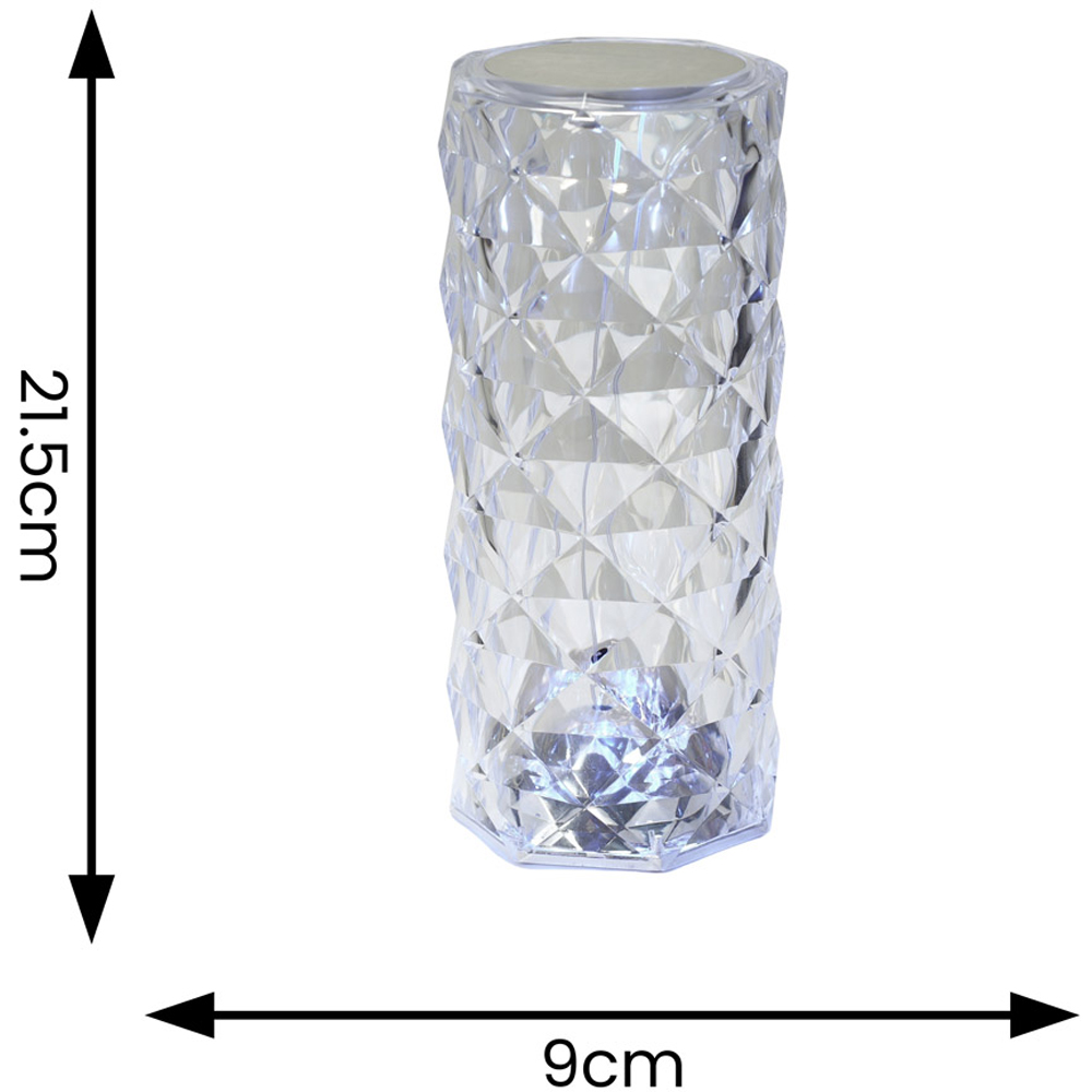 ValueLights Rose RGB Crystal Style LED Table Lamp Image 7
