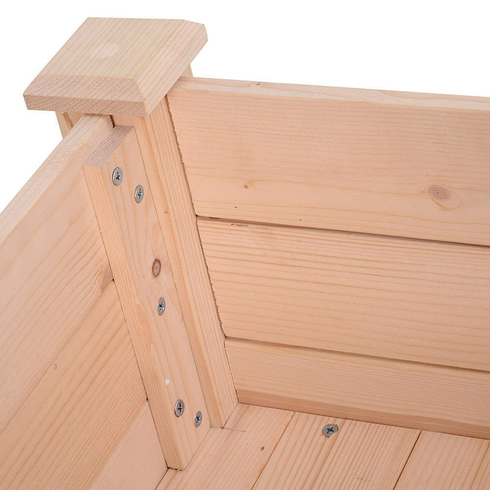 Outsunny Wooden Raised Planter Box Container 76 x 46 x 86cm Image 3