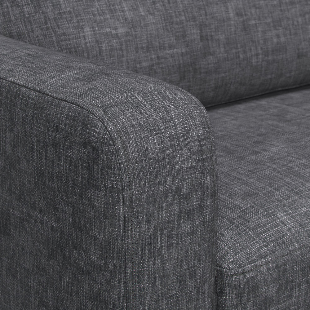 York 3 Seater Grey Turin Reversible L Shaped Corner Sofa Image 4