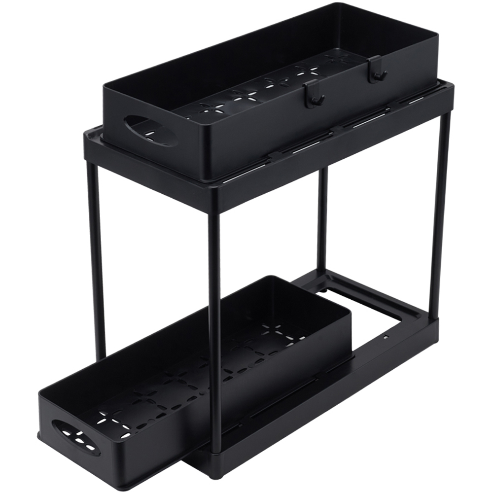 Living and Home 2 Tier Under Sink Pull Out Storage Baskets Image 3