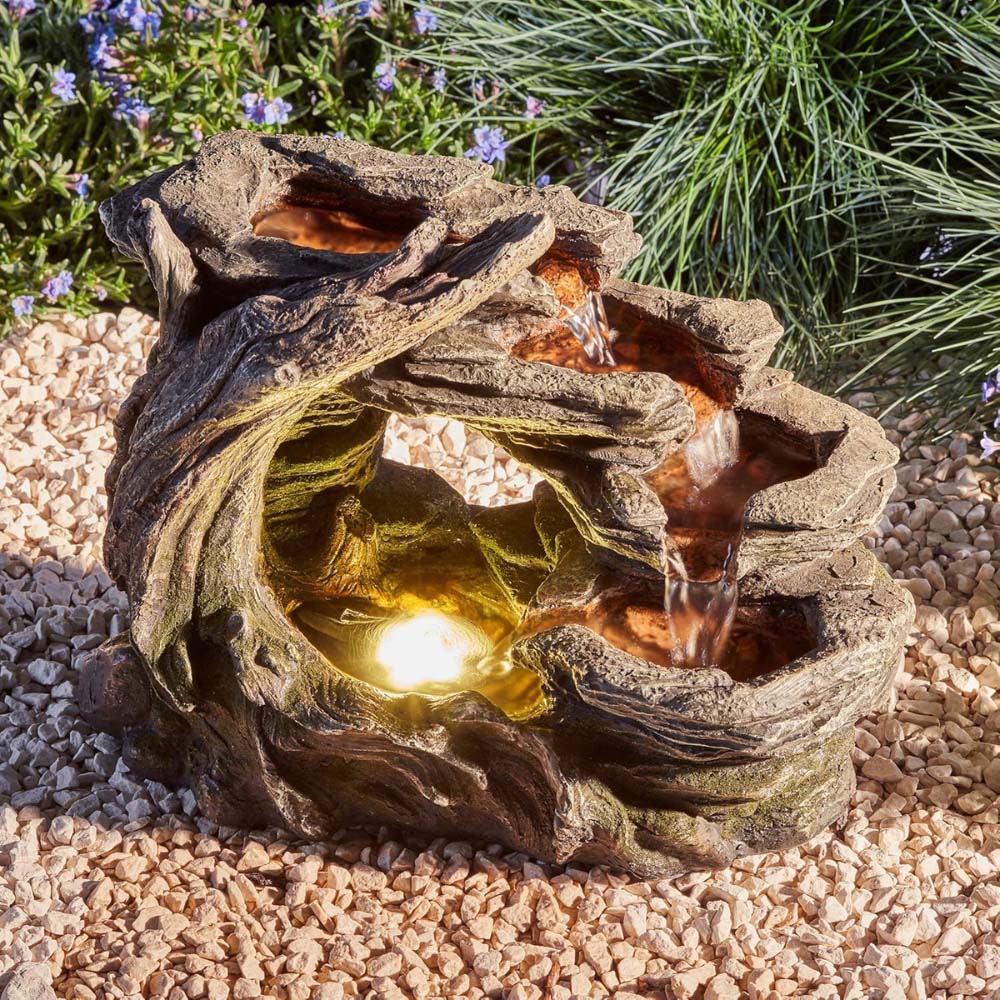 Serenity Nature Falls Tabletop Mains Powered Water Feature Image 3