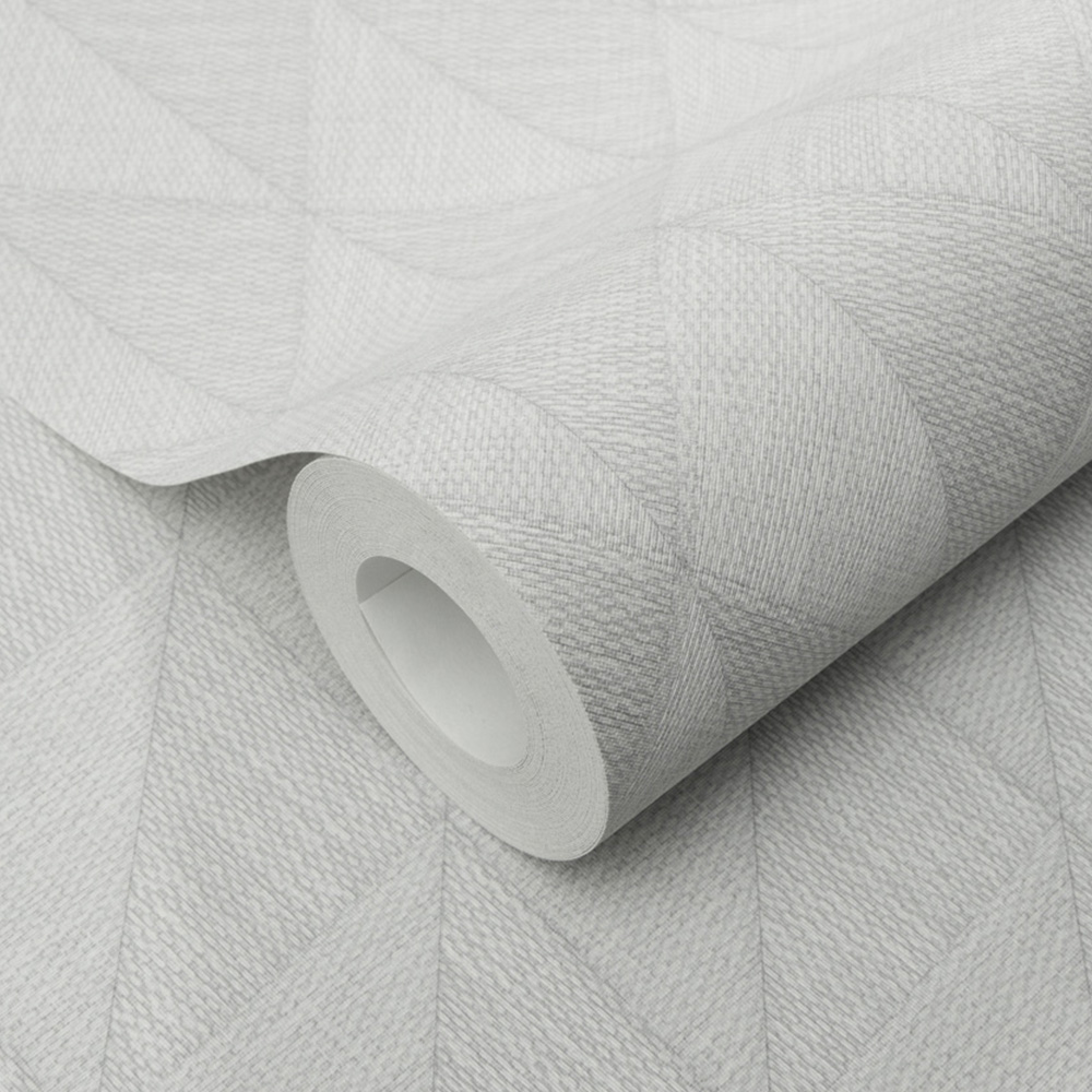 Erismann Woven Whisper Light Grey Vinyl Wallpaper Image 3