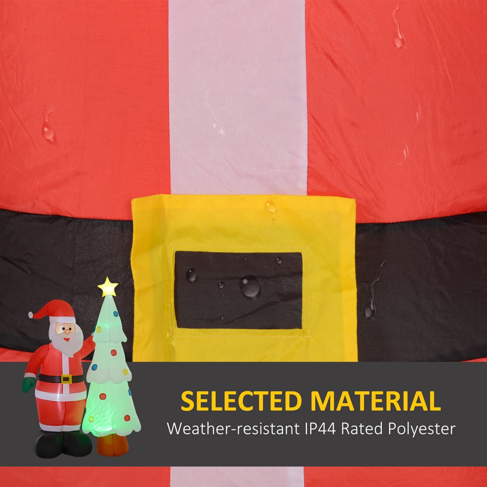 Everglow LED Inflatable Santa Claus and Christmas Tree Decoration 7ft Image 6