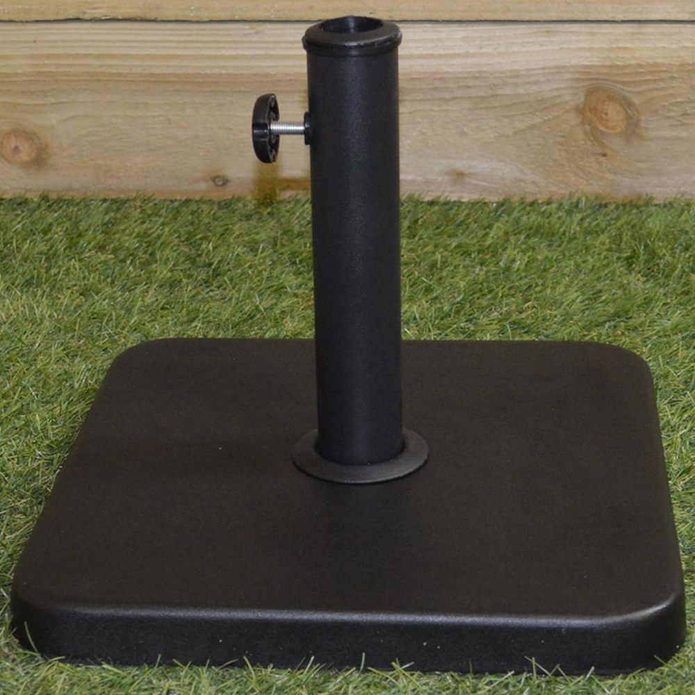 Shatchi Square Black Parasol Base 6kg Image 2