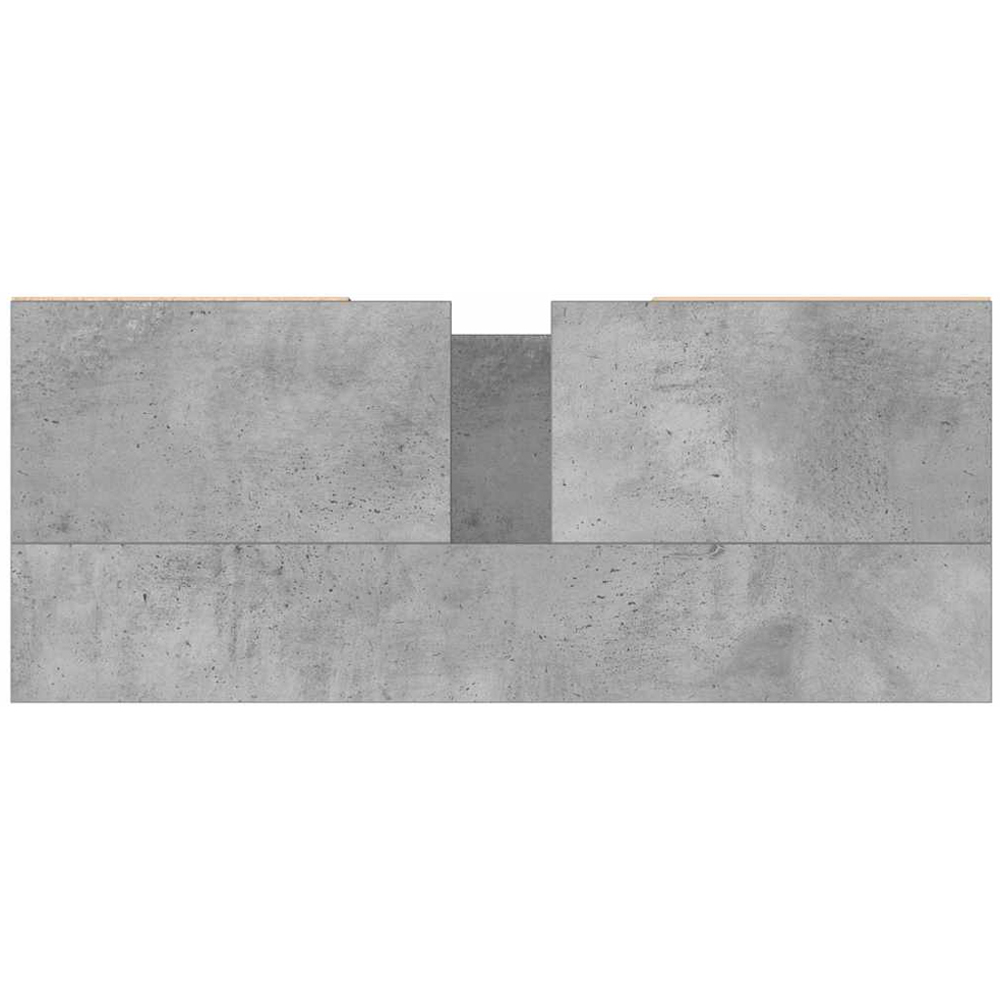 vidaXL Single Door 4 Shelf Concrete Grey Bathroom Cabinet Image 9