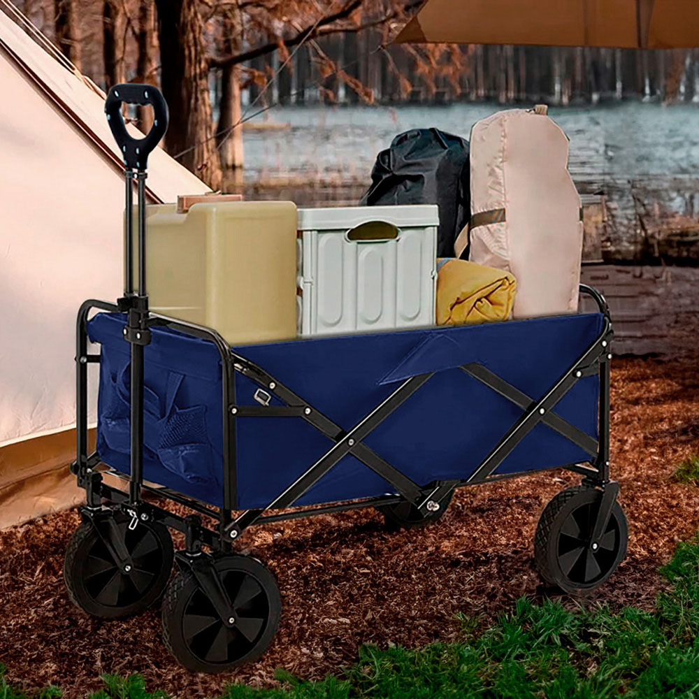 Neo Navy Foldable Garden Festival Cart 150kg Image 2
