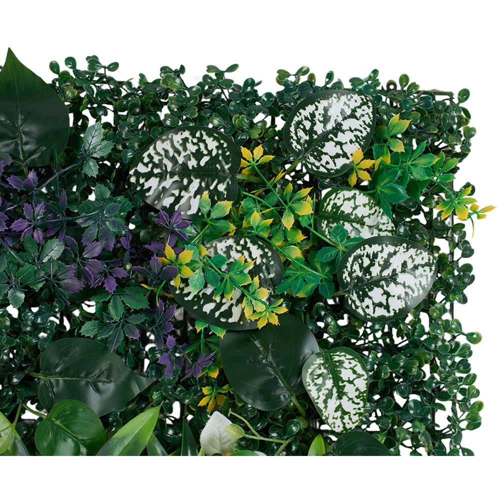 Living and Home Green Assorted Artificial Foliage Wall Panel 40 x 60cm Image 3