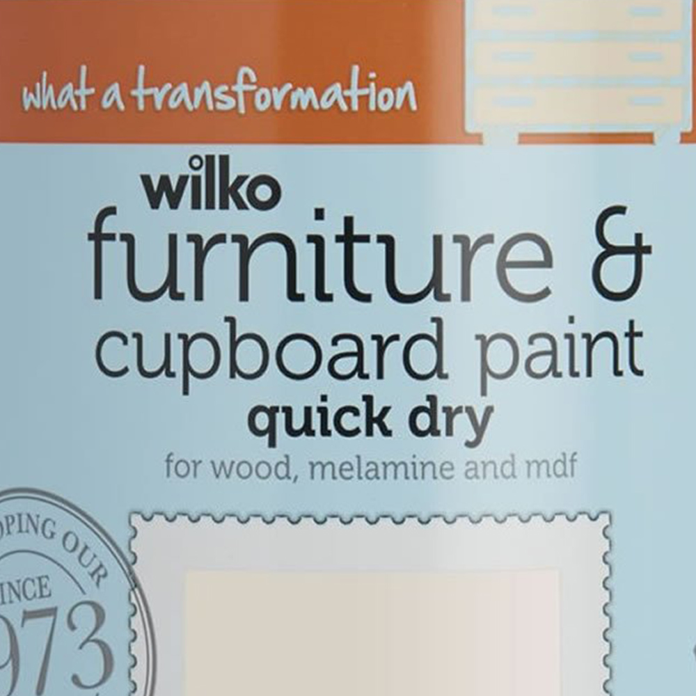 Wilko Quick Dry Ivory Cupboard Paint 750ml Image 3