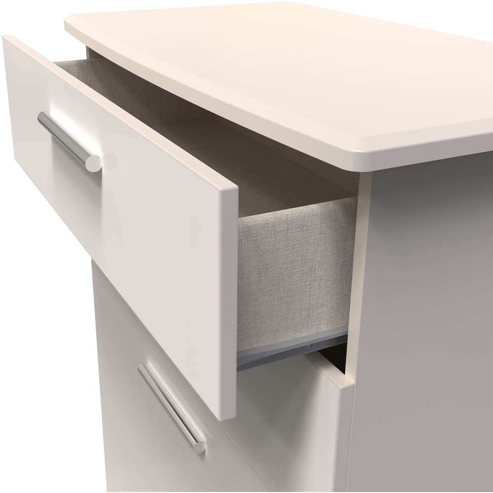 Crowndale Knightsbridge 4 Drawer Kashmir Gloss Deep Chest of Drawers Ready Assembled Image 6