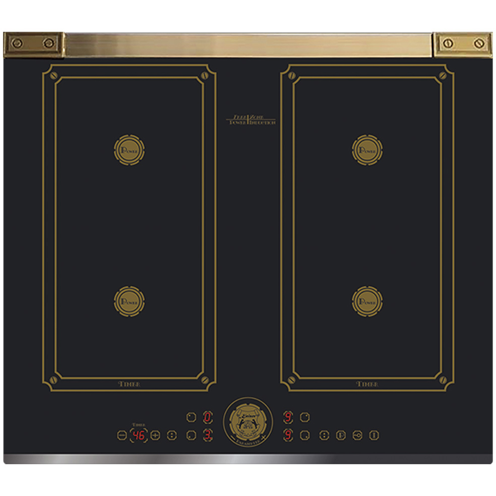 Kaiser Art Deco Black Glass Free Zone Touch Control Induction Hob 59cm Image 1