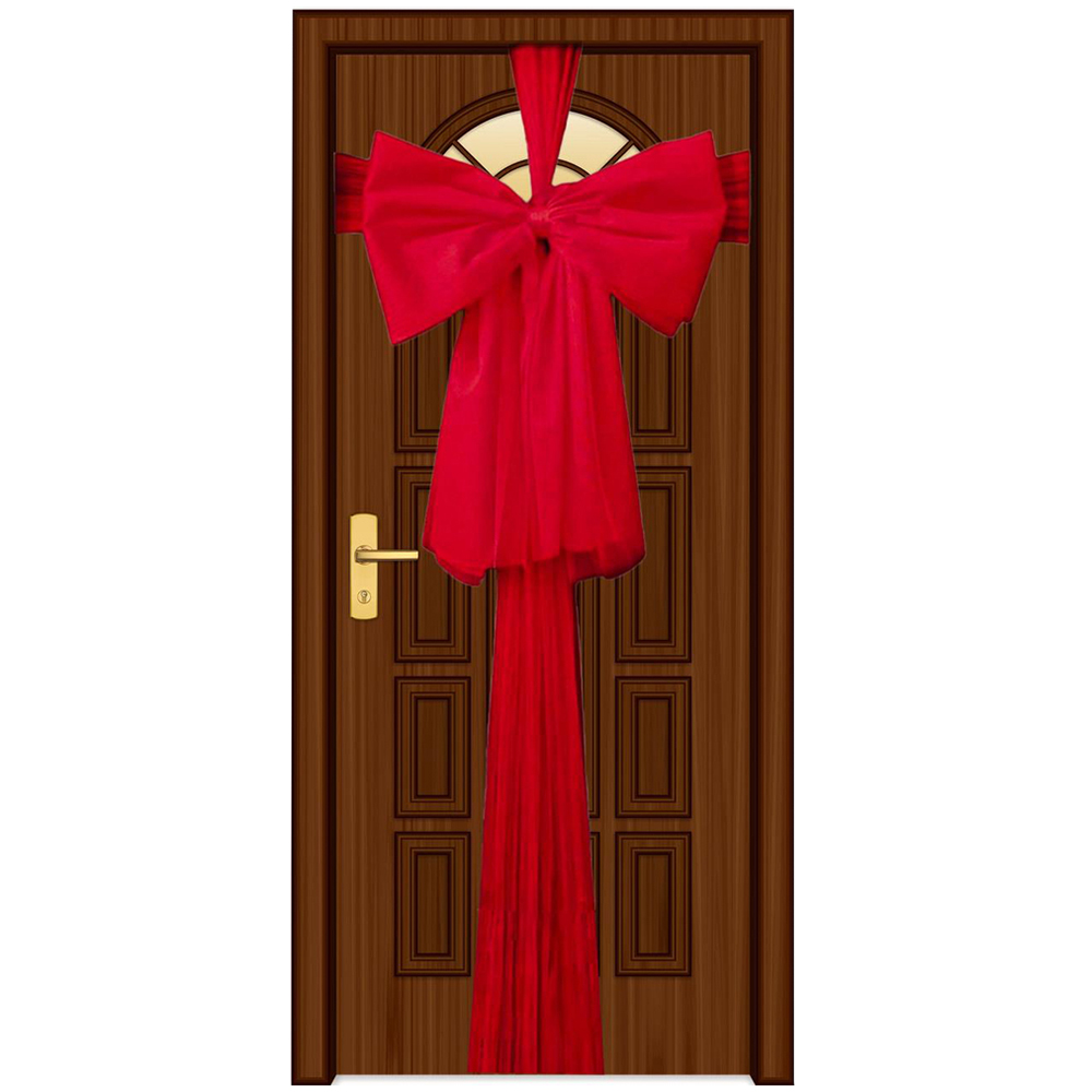 Shatchi Red Giant Bow Door Cover Image 1