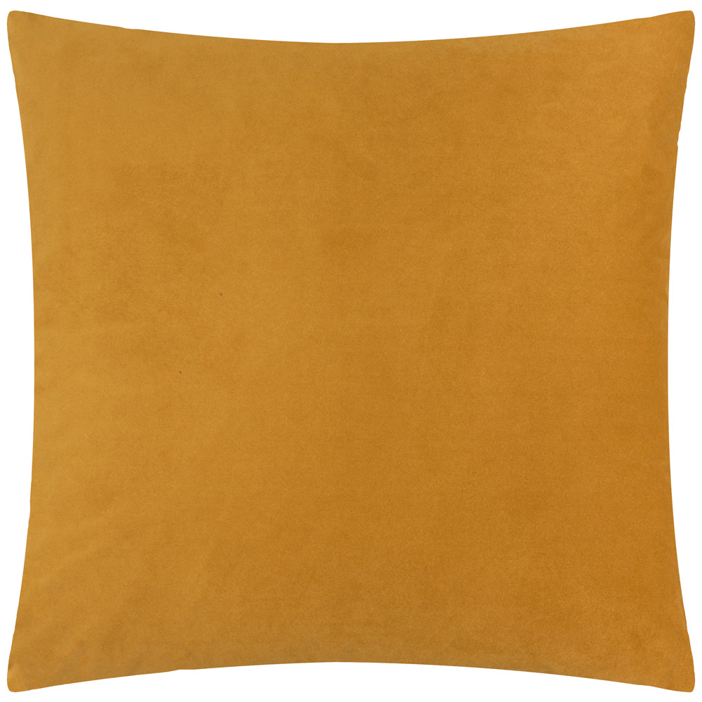 Paoletti Evoke Cut Gold Velvet Cushion 55 x 55cm Image 6