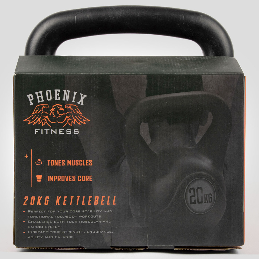 Phoenix Fitness Vinyl Kettlebell 20kg Image 3