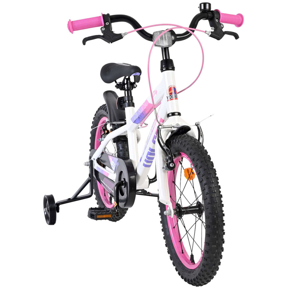 Volare Lily Kids 16 inch Multicolour Bike with Stabilisers Image 2