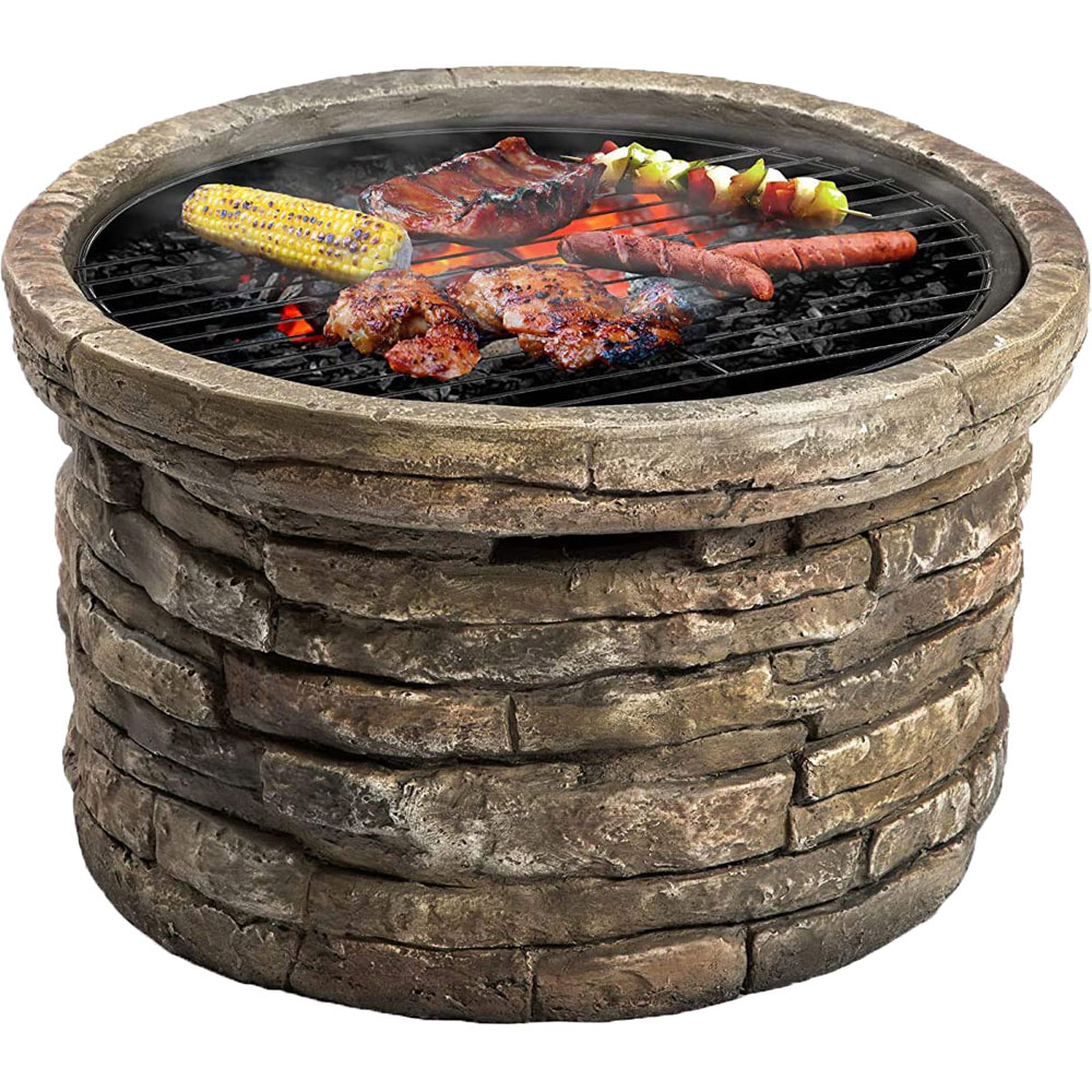 Centurion Fireology SAMUI 3 in 1 Beige Garden Fire Pit Image 3