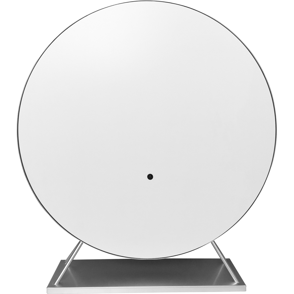 Round Standing Hollywood LED Mirror Silver Image 3