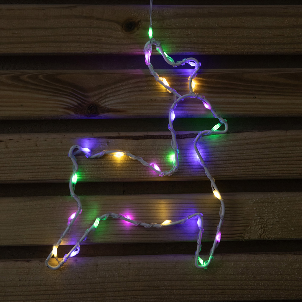 Samuel Alexander 327 Multicoloured LED Christmas Window Curtain Light 1.2 x 1.1m Image 9