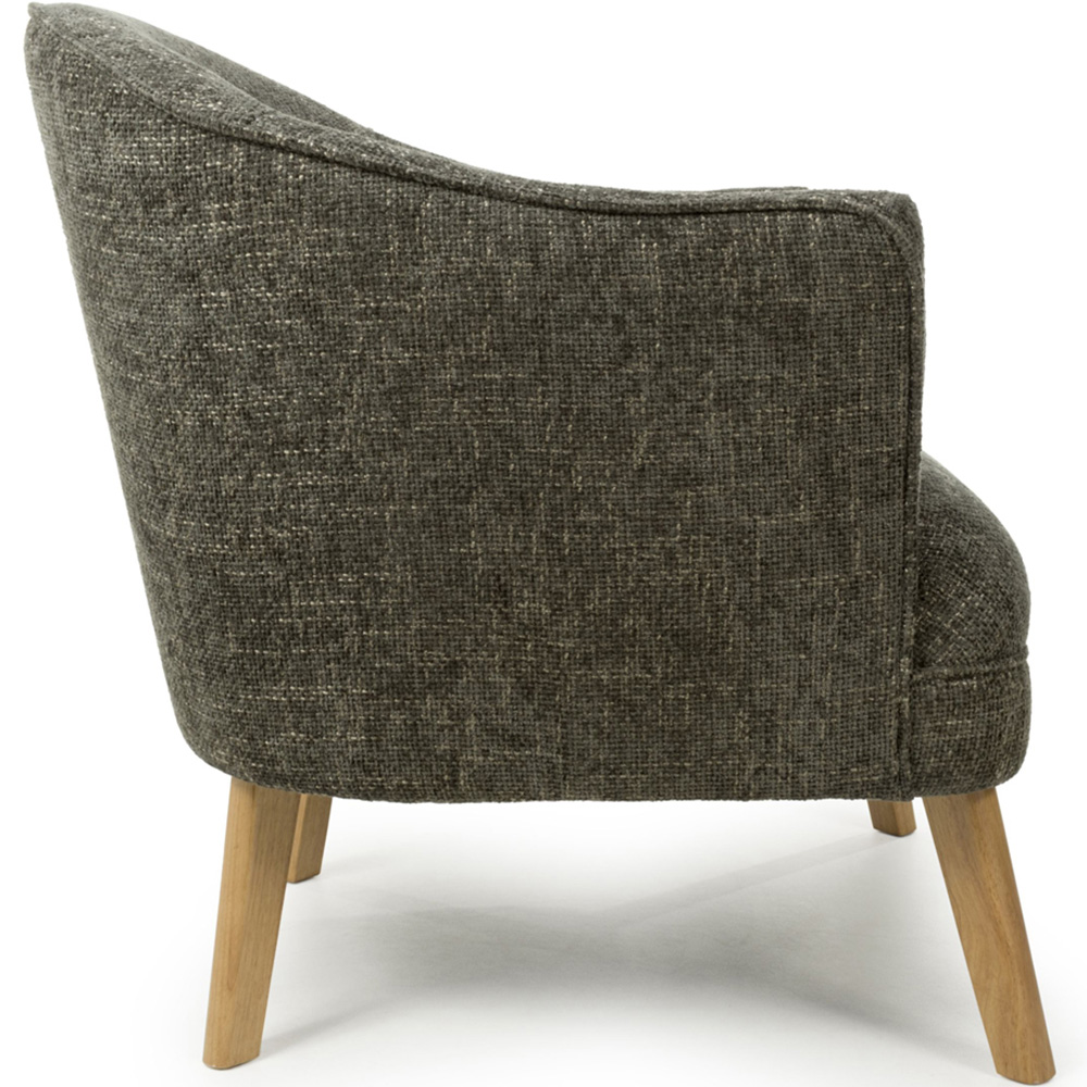 wilko Mallory Flax Effect Green Armchair Image 4